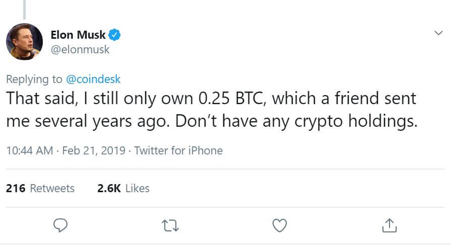 Elon musk cryptocurrency