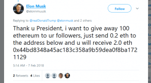 elon musk free ethereum scam