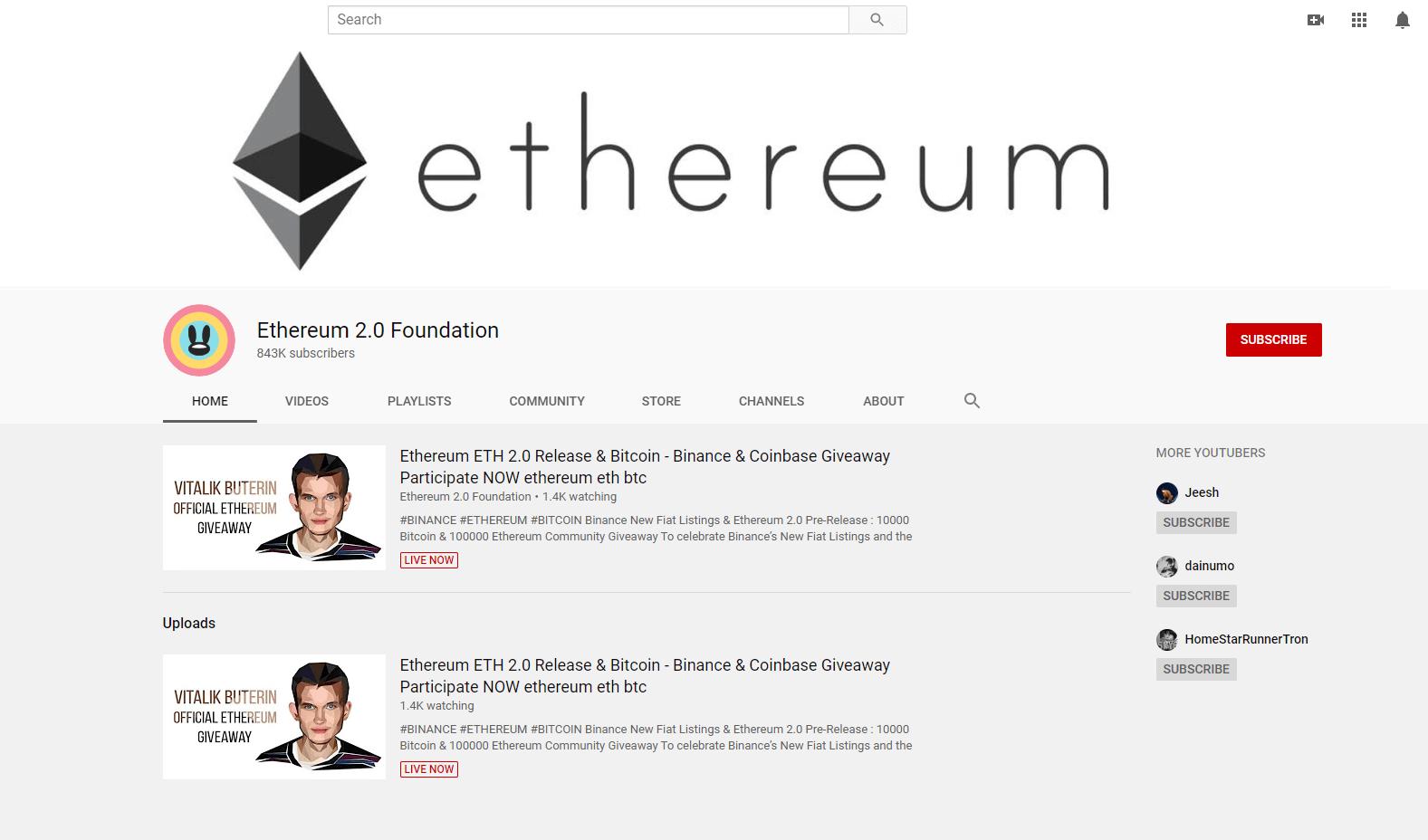 scam ethereum premined