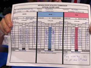 Wilder Fury 3 III scorecards 